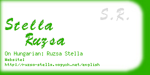 stella ruzsa business card
